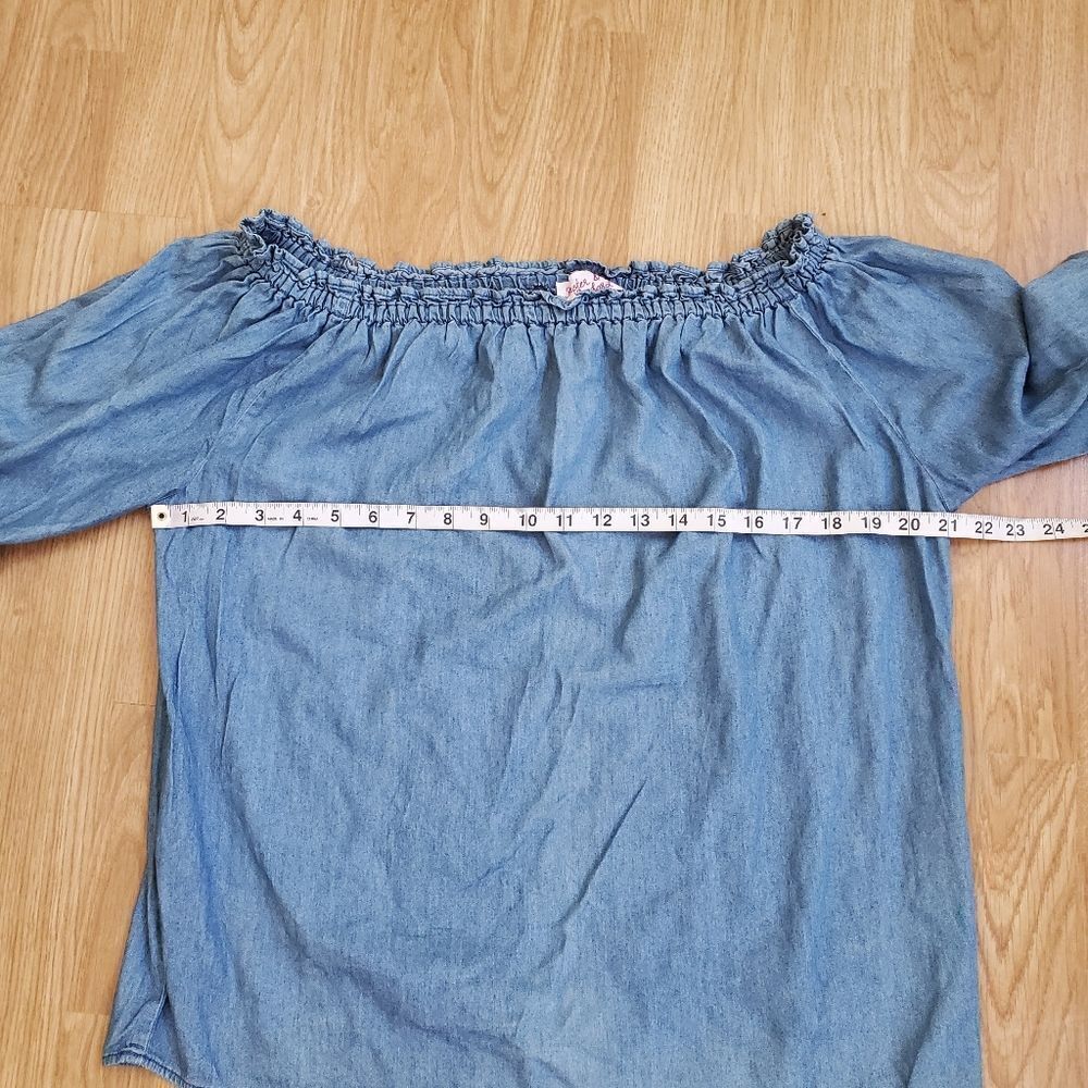 Hester & Orchard Off-Shoulder Blouse Sz Med - Picture 8 of 11